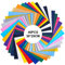 JOSPL 40 Heat Transfer Vinyl Sheets,Vinylfolien Vinylfolien Klebstoff 19 Farben 30 X 25 CM Vinylfolien Klebstoff für DIY Eisen auf Stoffen T-Shirts Hüte