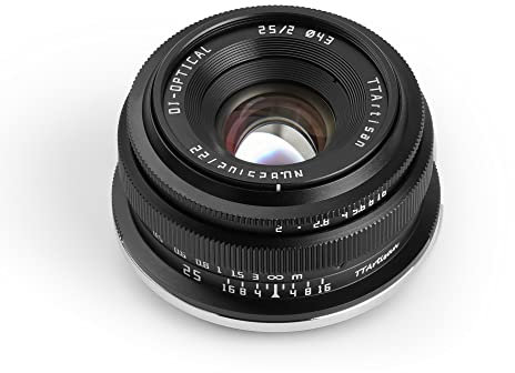 TTArtisan APS-C Objectif à Corps métallique F2 25 mm Compatible avec Monture Nikon Z Noir