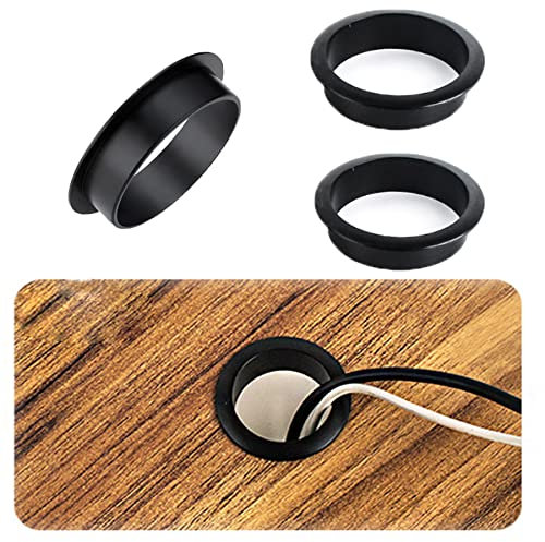 Kabeldurchführung Schreibtisch Kabeldurchlass, Kabeldose Bohr-Ø 60mm,Lüftungsring Cable Sleeve, Zierdeckel, Kabel Loch Schreibtisch Kabeldurchführung für Verwaltung Office Computer Desk Drähte,Metall