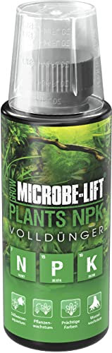 Engrais NPK Aquarium Plantes – Microbe-Lift Plants NPK 118 ML – avec Nitrate, Phosphate & Potassium – Croissance Forte, Couleurs intenses & Racines Solides – idéal aquascaping & CO₂