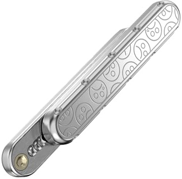 OBEST Fidget Slider Toys, EDC Jouet Slider Fidget en Métal, Jouet Sensoriel pour Autisme TDAH, Anti-Stress Anti-Anxiété Jouets Fidget Coulissant, Cadeau Adultes Office Jouets de Bureau l'école