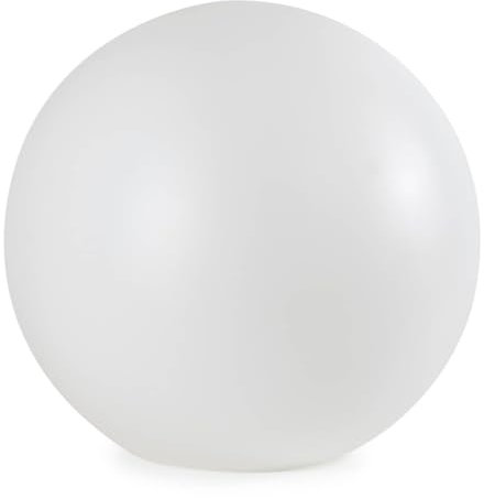 Farola Jardin Difusor Bola Lampara Exterior (Difusor 40 cm) Farolas Exterior Jardin, Globo Difusor Bola Farola Polietileno Blanca para Exterior Luz de Jardin Patio Luces Exteriores