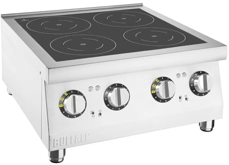 Buffalo Induction Hob Four Zone, 2x3kW