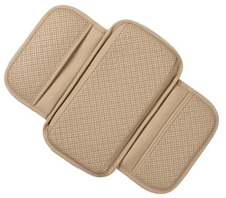 KMGDM Coussins d'accoudoir de voiture en cuir réglables pour console centrale de voiture pour améliorer le confort et poche de rangement pratique