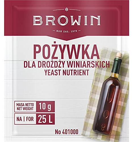 Browin 401000 Nährsalz für Weinhefe, universell, für Weiß-, Rose-, Rotweine 10g