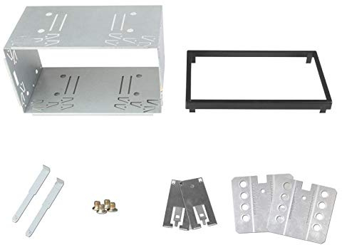 XTRONS Double 2 Din Universal Car Stereo Radio Player Mounting Car Cage Head Unit Cage Fitting Kit (14-003A)