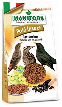 Manitoba Patè Insect 400 g pastoncino morbido per uccelli selvatici insettivori