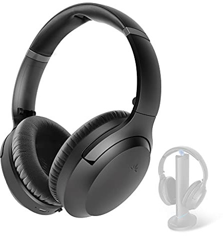 Avantree Aria 90C, zweites Paar Bluetooth-Kopfhörer Opera Wireless TV Watching Set Dual Link, 35 Stunden Akkudauer, Extra Laut (Keine Ladestation Enthalten, Nur EIN Kopfhörer)