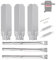 BQMAX Ersatzteile für Charbroil Gas2Coal Grillteile 463370516 463370519, Reparatursatz für Charbroil Grill Gas2Coal 463278418 463278419 G421-0001-W1 G553-0002-W1A, Edelstahl
