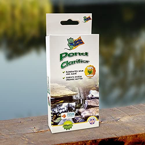 Garden Genie - Pond Cleaner Clarifier | Water Treatment | Reduce Sludge, Clears Green Algae - Improves Water Clarity 100g, White