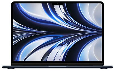 Apple 2022 MacBook Air avec Puce M2 : écran Liquid Retina de 13,6 Pouces, 8GB de RAM, 256 Go de Stockage SSD ; Minuit