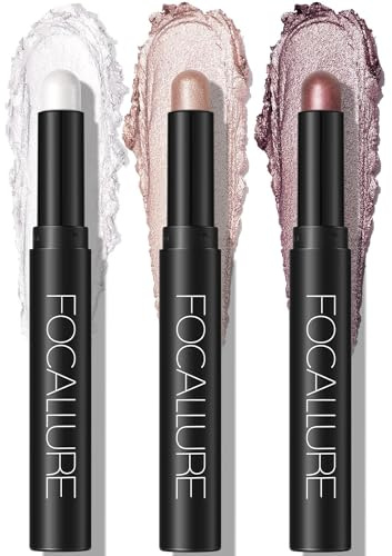 Ombretto Occhi Stick Matte,Ombret Ti In Crema Stick Lunga Durata, Lmpermeabile， Liscio,Senza Pieghe, Creare Glitter Trucco Occhi (01 02 03)