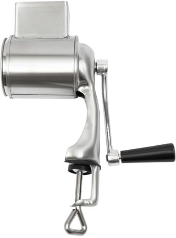 Rapeuse Legume,Taglierina per formaggio a tamburo rotante manuale trituratore di verdure in acciaio inossidabile Grattugia manuale per patate con grattugia a 5 cucina,Carote