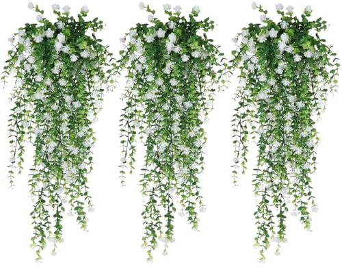 Artificial Ivy Vines,UV Resistant Decoration Rattan | Faux Rattan Flower Decorative Cute Design for Outdoor Indoor Patio Kitchen Home Garden Party Bedroom Wedding Living Offices