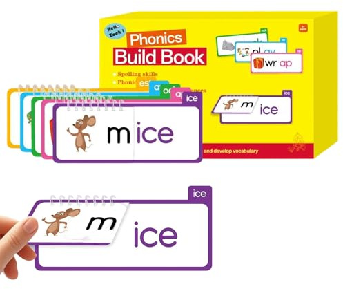 Ordfamilj Building Book - material för att förbättra läsningen | Läs- och skräckböcker - för pojkar och flickor för förskolelärare, lärare i klassrummet, lärande