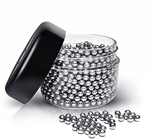 JEFF® Reinigungsperlen [1000 Kugeln] Lösung für kratzfreie & mühelose Reinigung von Flaschen, Karaffen, Dekanter - Rostfreie Edelstahl Reinigungskugeln - Lebenslanger universal Flaschenreiniger