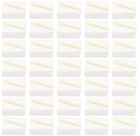 70 Pcs Make Up Wedges Nail Art Sponges Cosmetic Wedges Foundation Beauty Tool (Triangle Shape)