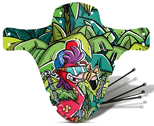 Riesel Design 1x Mudguard - Schlamm:PE - MTB Schutzblech inkl. Kabelbinder/Stylisches Fahrrad Schutzblech & modernes Mountainbike Schutzblech für Jede Fahrradgröße 20-29 Zoll