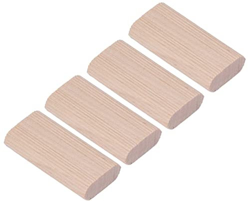 ViaGasaFamido 50PCS Domino Tenon Hêtre Bois Cheville Bouchon Hêtre Insertion Cheville Bloc Pointe en Bois Massif pour Artisanat l'épissure de Meubles à Bois Connecteur(8x22x40MM)