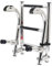 Geloo Folding Boat Ladder, Stainless Steel Marine Boat Ladder with 3 Steps, Stern Folding Polished 1 + 2 Step, Non-Slip Step with Rubber Telescopic Handle, for Marine Yacht Boat Ship