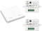 YOUNLEN interruttore senza fili della luce, interruttore di sicurezza trasmettitore RF e controller ricevitore 10A, installazione semplice per lampade fino a 1500W（2 ricevitori e 1 interruttore）