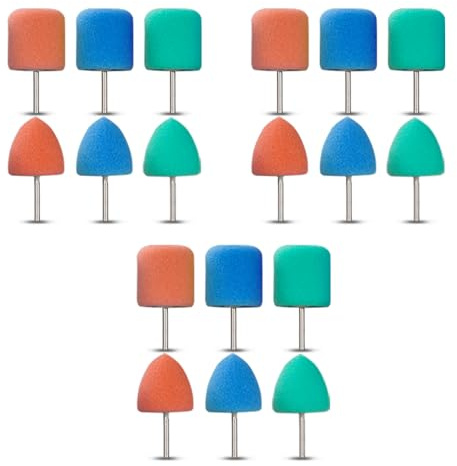 BATOCA Set d'éponges Coniques et cylindriques de 1 Pouce, 18 éponges pour Machine à polir S4, pour Le Nettoyage et Le Polissage des détails.