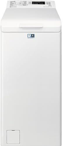 Electrolux 500 Lavatrice a Carica Dall'alto, 6 kg, EW5T526D, Tecnologia TimeCare, Display LED con Touch Control, Giri 1151, 599x397x890 mm, Classe D, Bianco