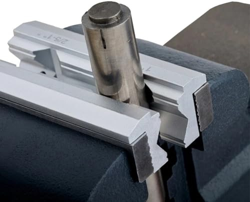 1 coppia di morse in acciaio CNC con ganasce rigide, ganascia magnetica a ventosa, ganascia a V, kit di fresatura in lega di alluminio (10,2 cm), per la lavorazione del legno e la creazione di