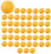 Rtppyakk 50 Pack Premium Ping Pong BäLle Fort Geschrittener Training Tischball Leichte, Langlebige, Nahtlose BäLle Orange