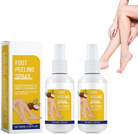 Fot-Peeling Spray för Förhårdnader - Fuktgivande och Närande Spray för Fötter