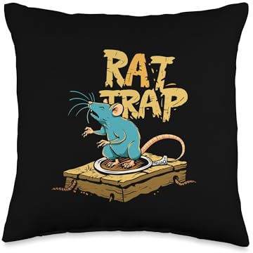 Cool Rat Trap Costume for Adults and Kids Throw Pillow