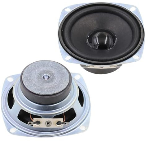 QIIIMSLSS Altavoces Sólidos 3 Pulgadas Y 4Ohm Altavoces Rango Completo para Uso En Radios Y Altavoces Multimedia Entretenimiento Sonido 2 Uds.