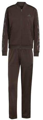 adidas Damen ESSENTIALS 3-STRIPES TRACKSUIT, Aurora Coffee/MULTICOLOR, XL