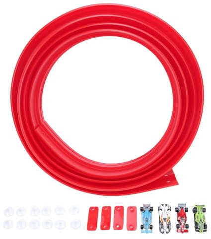 Tihebeyan Flexibel Racerbana för Barn, Flexibel Bilspårleksak med Anti Gravity Inertia System Builder Playset Race Scenes for Kids Boys Creative Play