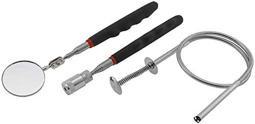 ChiliTec Magnetheber Spiegel Werkzeug Set mit Beleuchtung