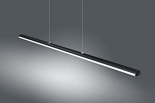 Helestra Venta Pendelleuchte LED, schwarz matt mit Easy-Lift-System