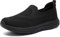 HKR Zapatillas Deportivas Mujer Sin Cordones Zapatos Ofertas Arch Support Comodos y Antideslizante para Caminar Todo Negras 38 EU