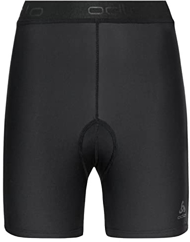 Odlo Fahrradhose Damen Kurz Active Sport I Gepolsterte Radlerhose I Innenhose mit Sitzpolster