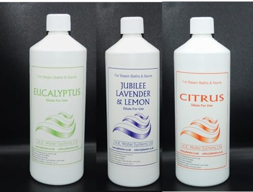 Jak Spa Fragrance Multipack for saunas and steam Room 3x500ml (One Size, Lavender, Eucalyptus and Eucamint)