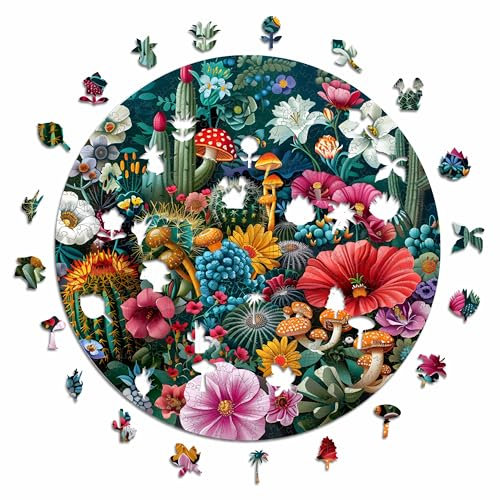 Iconic Puzzles - Enchanted Forest, Fantasy, 100% nachhaltiges Holzpuzzle, Geschenke für Kinder und Erwachsene, Größe S, 200 Teile