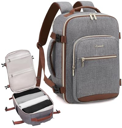 LOVEVOOK Mochila Viaje Cabina Avion 40x30x20, Ryanair Cabin Bag Mochilas Maletas de Viaje, Impermeable Bolsa Travel Backpack Mochila Viagem Equipaje de Mano Para portátil de 13,3 pulgadas