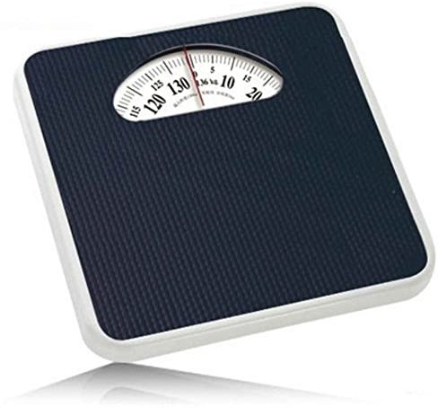 OZBME Báscula de baño mecánica, báscula mecánica de Esfera analógica fácil de Leer, Adecuada para baños de Gimnasio y salón de Belleza de Hotel, báscula sin baterías