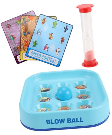 BESTonZON Juguete Educativo para Niños Bola Flotante Divertida Juego De Soplado Control De Respiración Desarrollo Labial Entrenamiento Pulmonar Juego Infantil para Aliviar El Estrés Conjunto