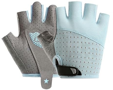Faxianther Gants de Cyclisme Demi-Doigts pour Enfants 4-7 Ans Gants de Vélo Anti-Dérapantes et Respirants pour Filles Garçons