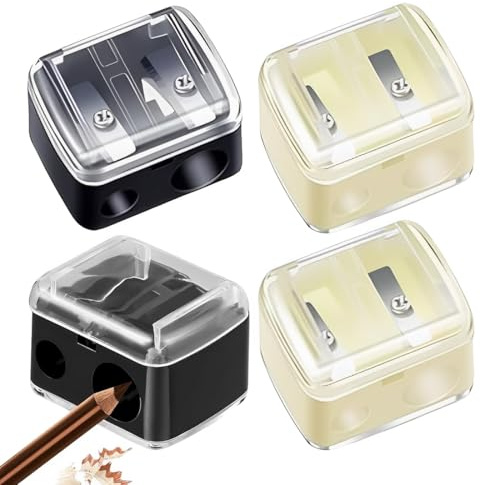 Tomedeks 4 PCS Lip liner sharpener, Eye pencil and makeup sharpener
