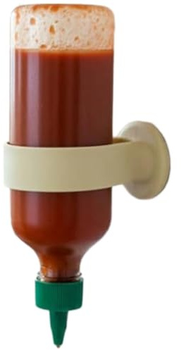 Portabottiglie in silicone salvaspazio per mantenere i condimenti capovolti, in silicone, salvaspazio, adatto per cucina, qualsiasi scivolamento o ribaltamento sui tavoli della cucina