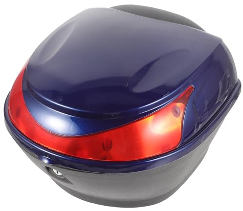 SHINEOFI Motorradgepäckkoffer Abschließbar Große Aufbewahrungsbox aus Langlebigem Material für Roller Motorrad mit Reflektor und Schlüssel für Reisen