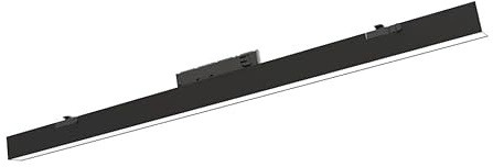 damastoreitalia Barra LED Lineare per Binario Monofase 36W CCT Switch e Dimmer Integrato 4680 Lumen Fascio 110° Alluminio Nero IP20 220V (Nero)
