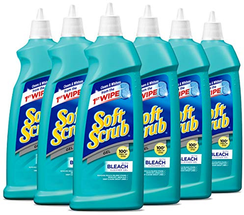 Soft Scrub Gel with Bleach Cleaner, 28.6 Ounces (Pack of 6)