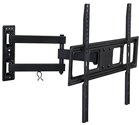 Mount-It! Full Motion Articulating TV Wall Mount - Single Stud & Corner Installation - Swivel 180°, Tilt & 17 Extension - 32-70 Inch TVs - Heavy-Duty Steel - VESA 200x200-600x400-77 lbs Capacity